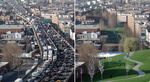 New York City’s traffic-clogged Brooklyn-Queens Expressway gets reimagined by DALL-E.