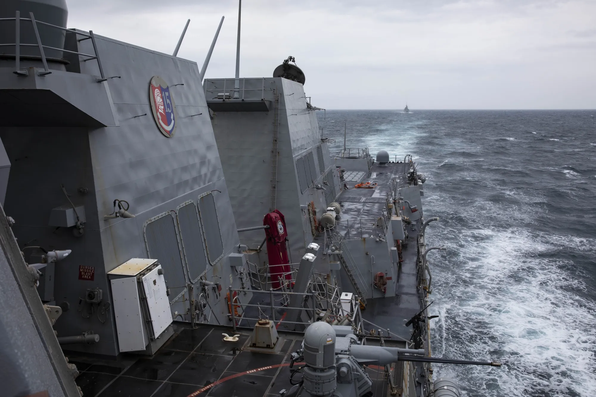 The Arleigh Burke-class guided-missile destroyer USS Ralph Johnson.