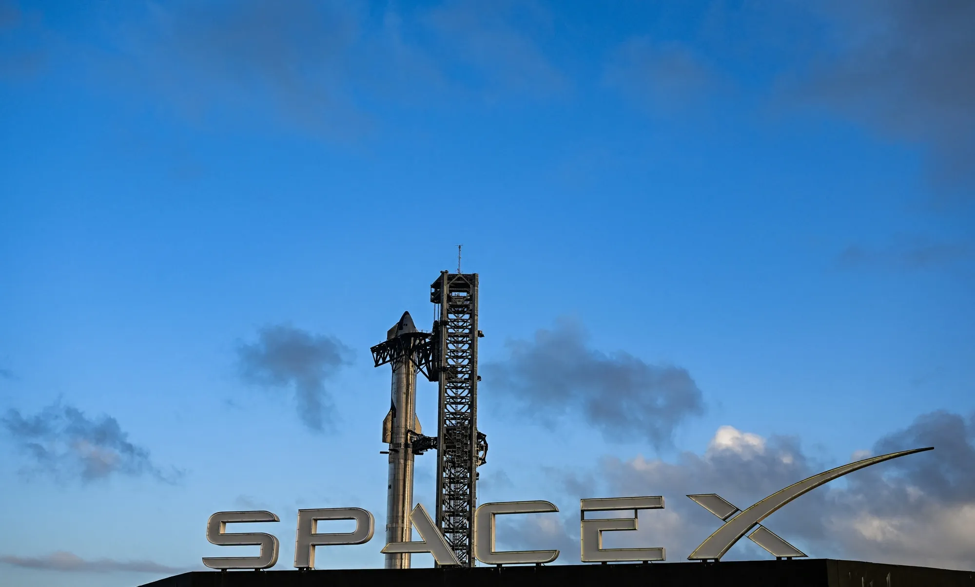 The SpaceX Starship sits on the launch pad ahead of its flight test from Starbase in Boca Chica, Texas, on Nov. 17.