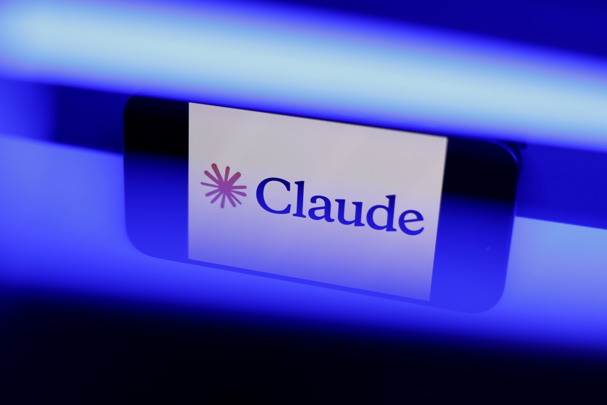 The Anthropic Claude logo arranged on a smartphone in Sydney, Australia, on Thursday, April 24, 2026. Anthropic PBC has said its new artificial intelligence tool, Mythos, is too powerful to release to the general public. Photographer: Brendon Thorne/Bloomberg 