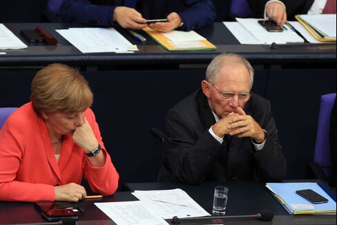 Angela Merkel And Wolfgang Schaeuble