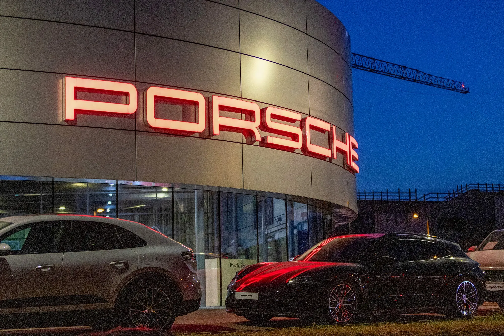 A Porsche AG automobile dealership in Berlin.
