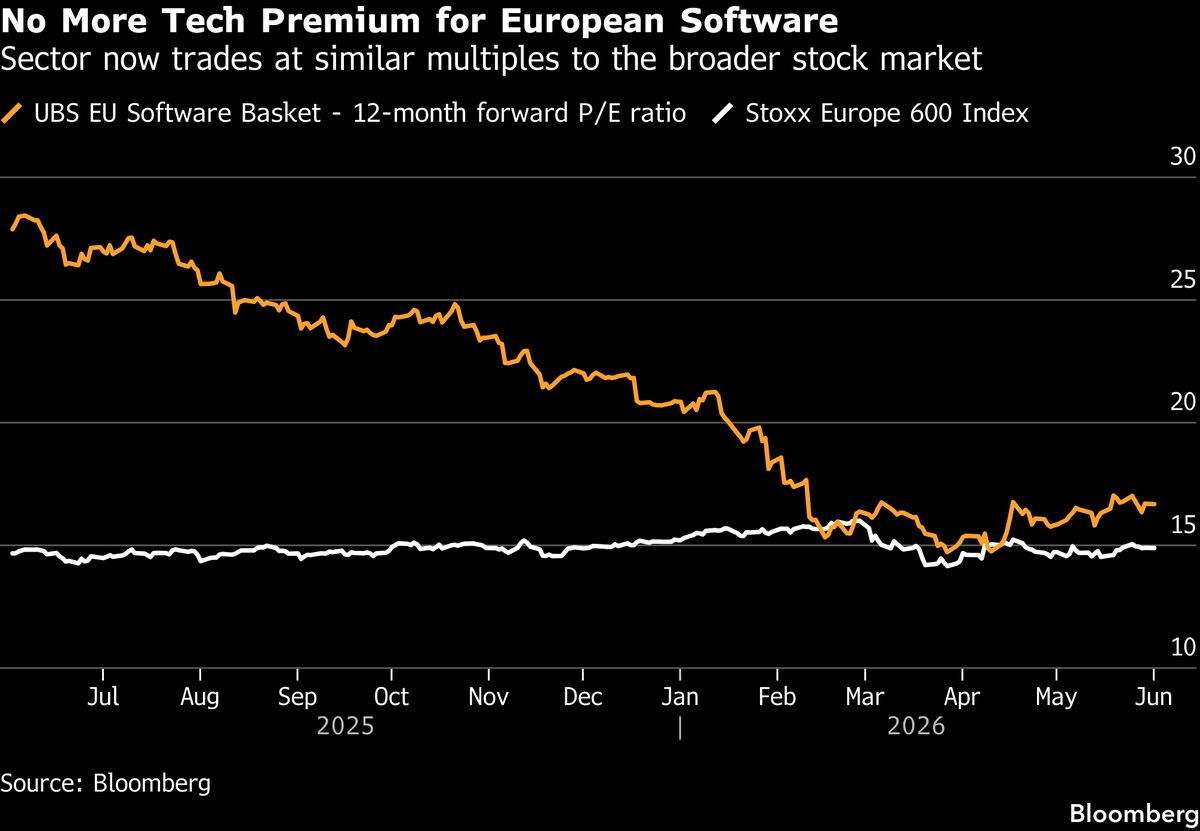 Investors Pick Up Bargains in Europe’s Embattled Software Sector