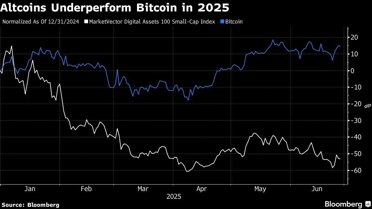 Mania do Bitcoin deixa maior parte das criptomoedas para trás - Bloomberg