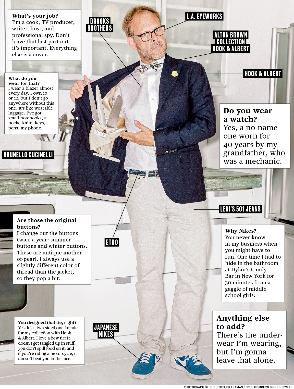 What I Wear to Work: Alton Brown - Bloomberg