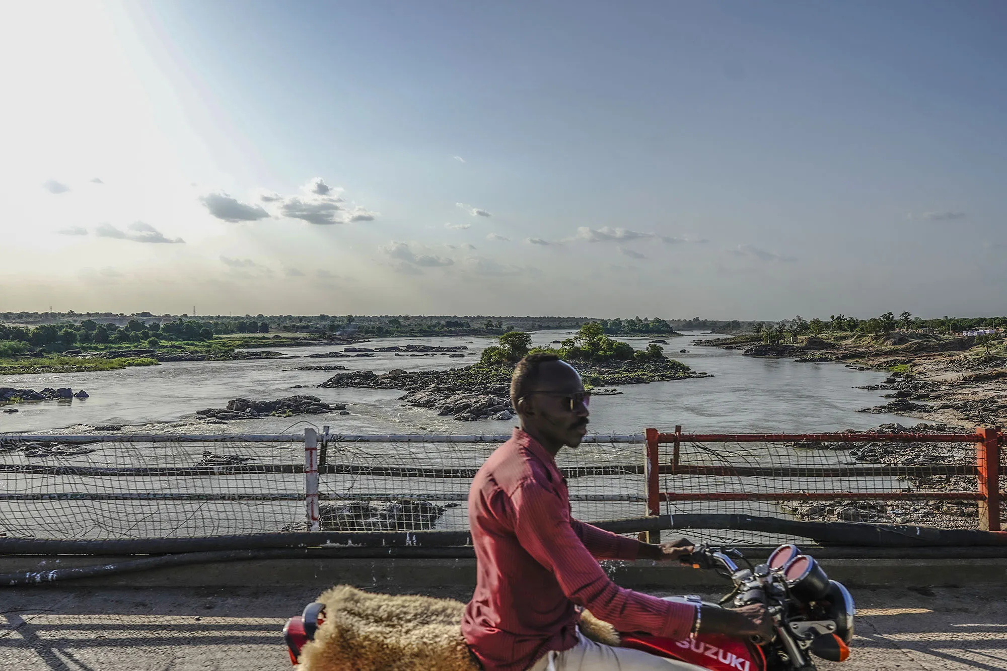 The Blue Nile River in Roseires, Sudan,&nbsp;on June 8.