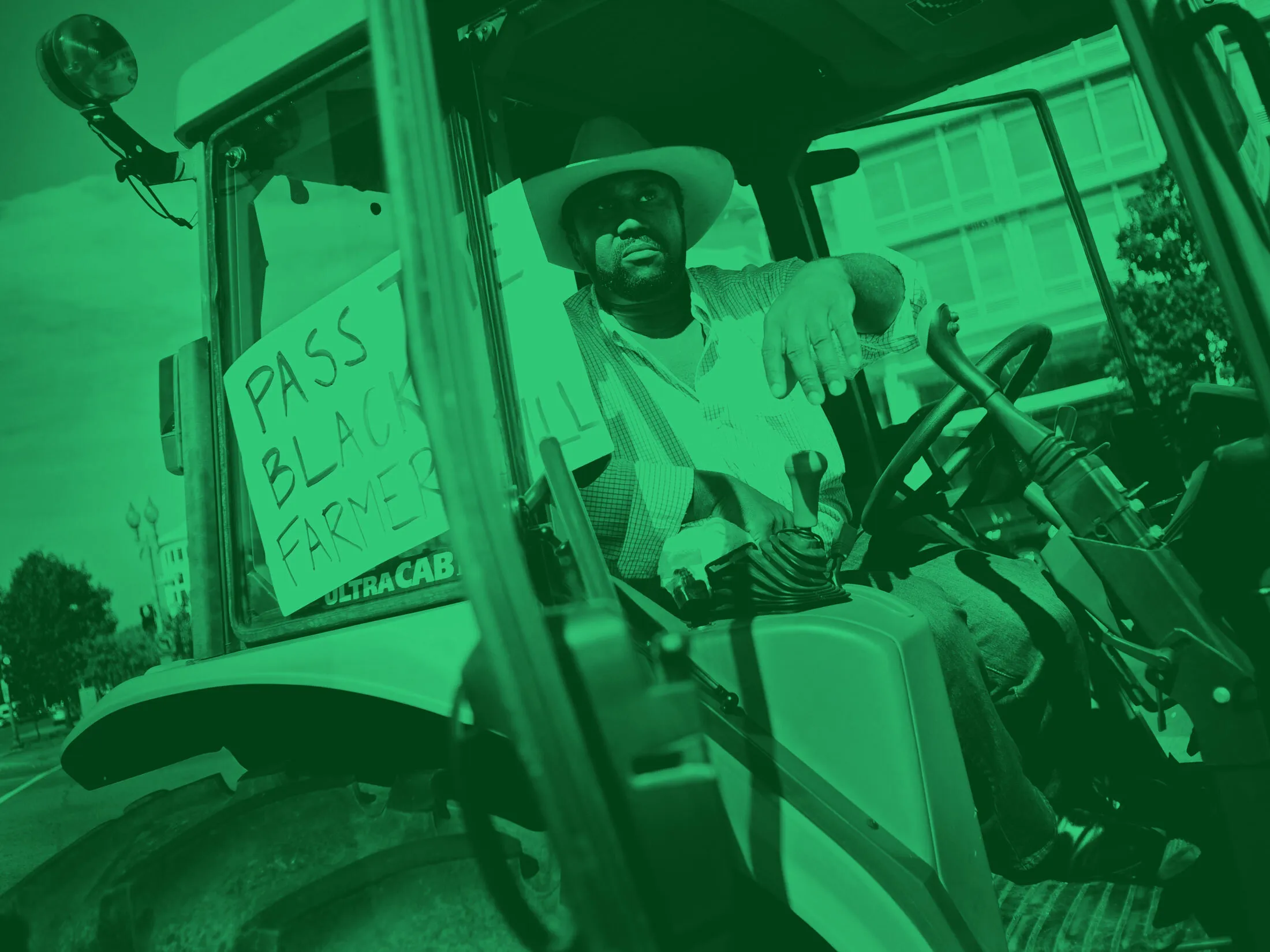 President of the Black Farmers Association John Boyd protests on Capitol Hill over the non payment of black farmers in a case settled years ago, September 16, 2010