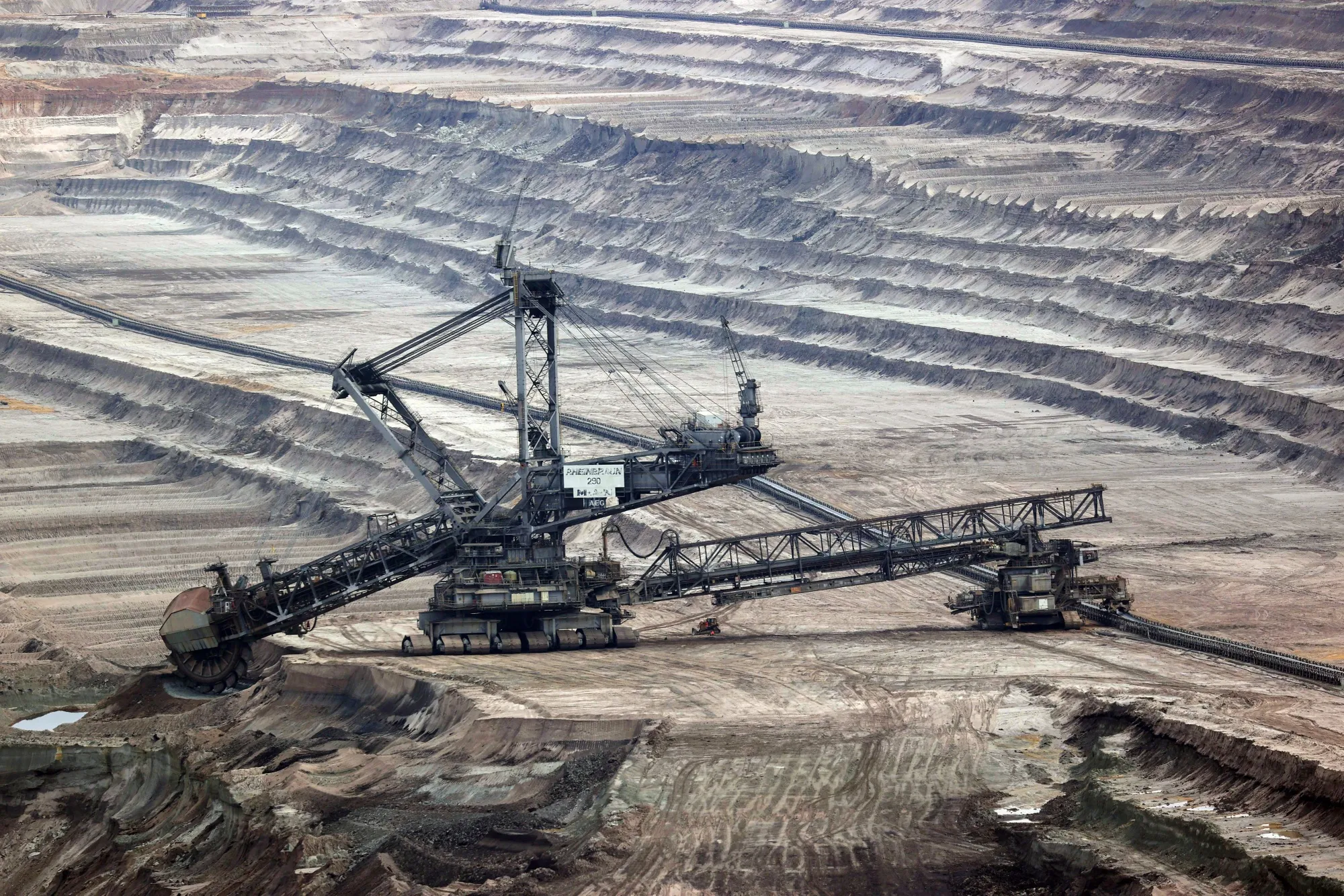 The Hambach open cast lignite mine in Germany.