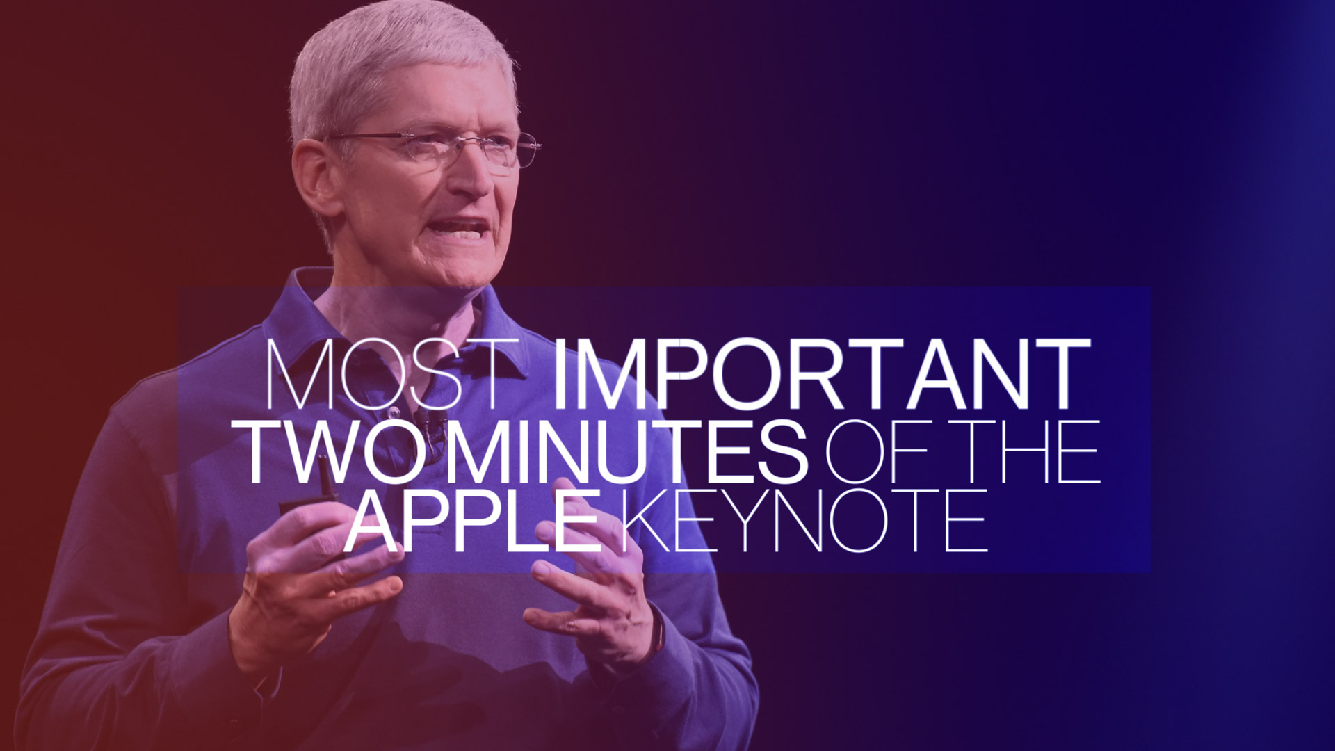 Watch The Most Important Two Minutes of the Apple Event Bloomberg