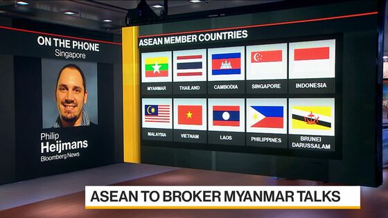 Asean to Broker Myanmar Talks in Bid to End Bloodshed