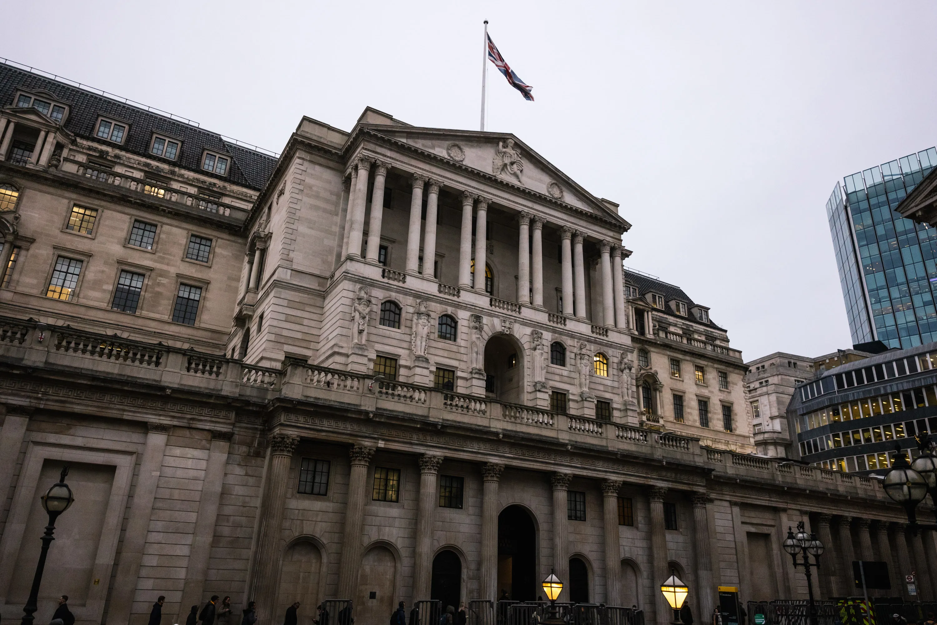 The Bank of England&nbsp;in London.