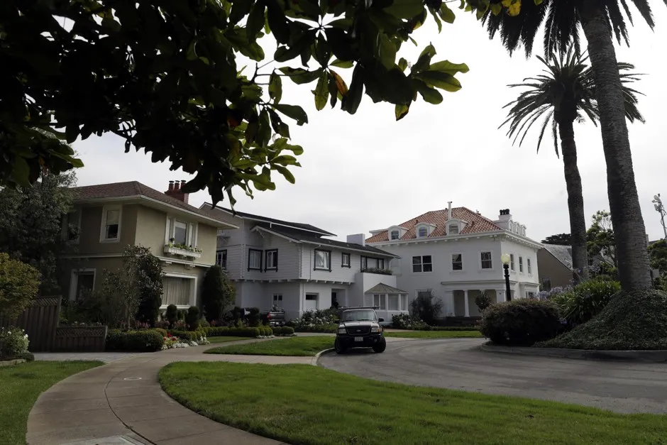 An overview of the Presidio Terrace neighborhood in San Francisco. 