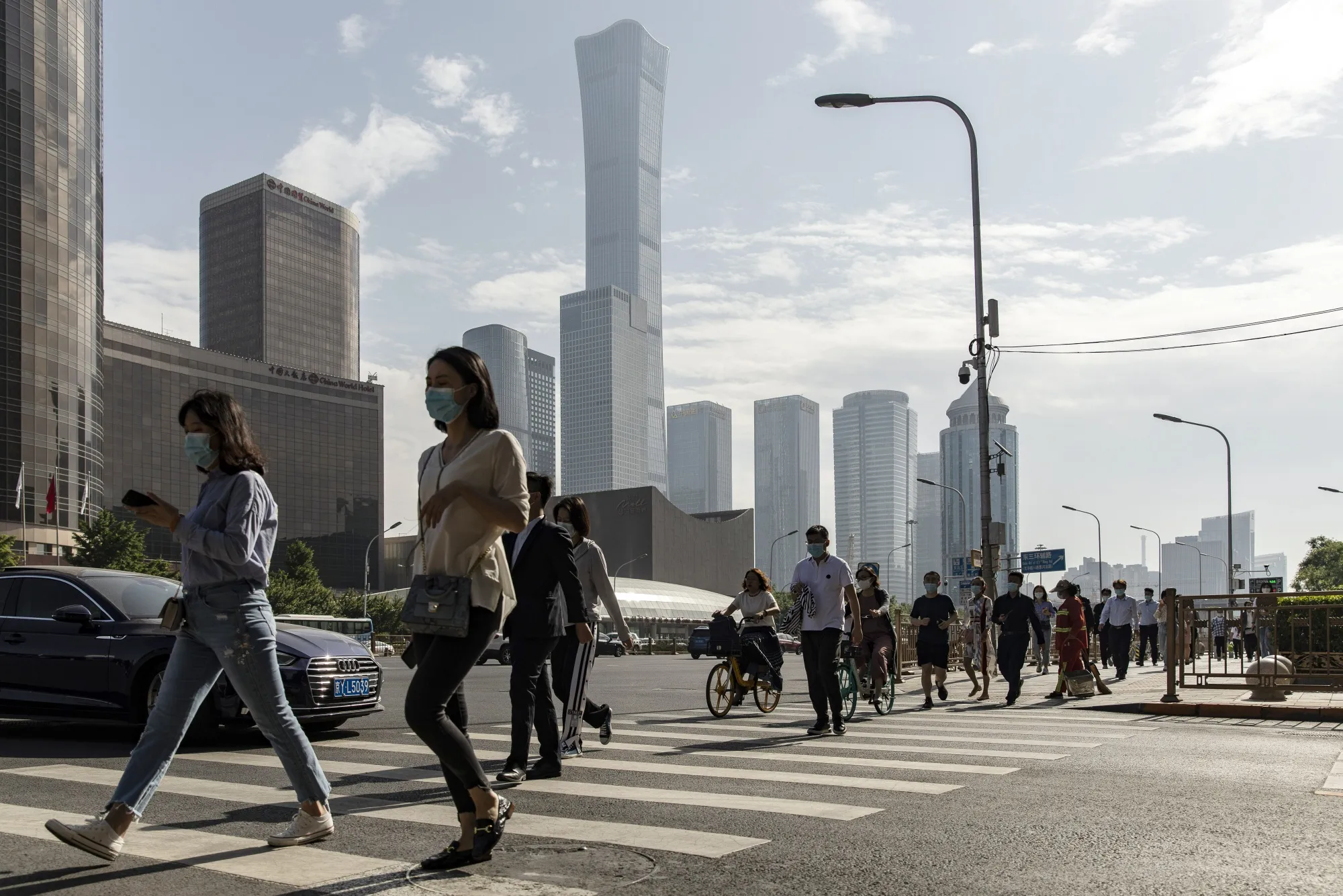 General Views of Beijing As China Seeks to Slow Yuan Gains With Weaker-Than-Expected Fixing