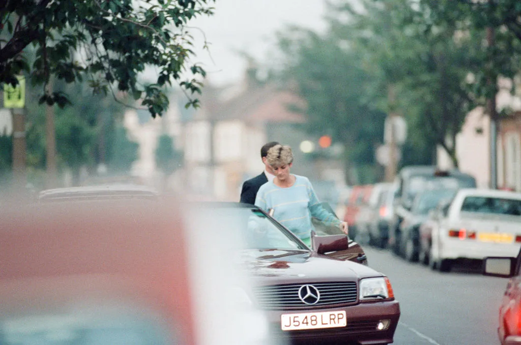 This SL that Princess Diana took delivery of in 1991; is now in the Mercedes-Benz Museum in Stuttgart.