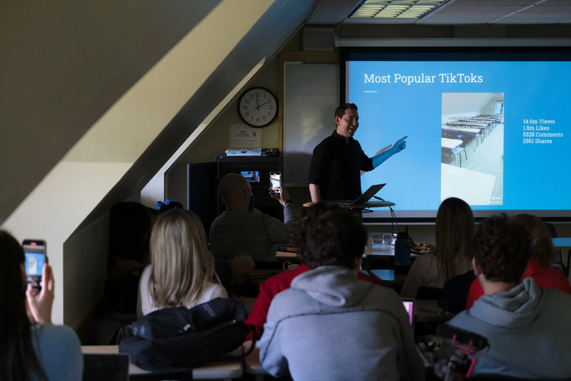 Duke University Professor Aaron Dinin teaches a&nbsp;full-credit course, which is&nbsp;called “Building Global Audiences,” helping students cultivate their online brand.