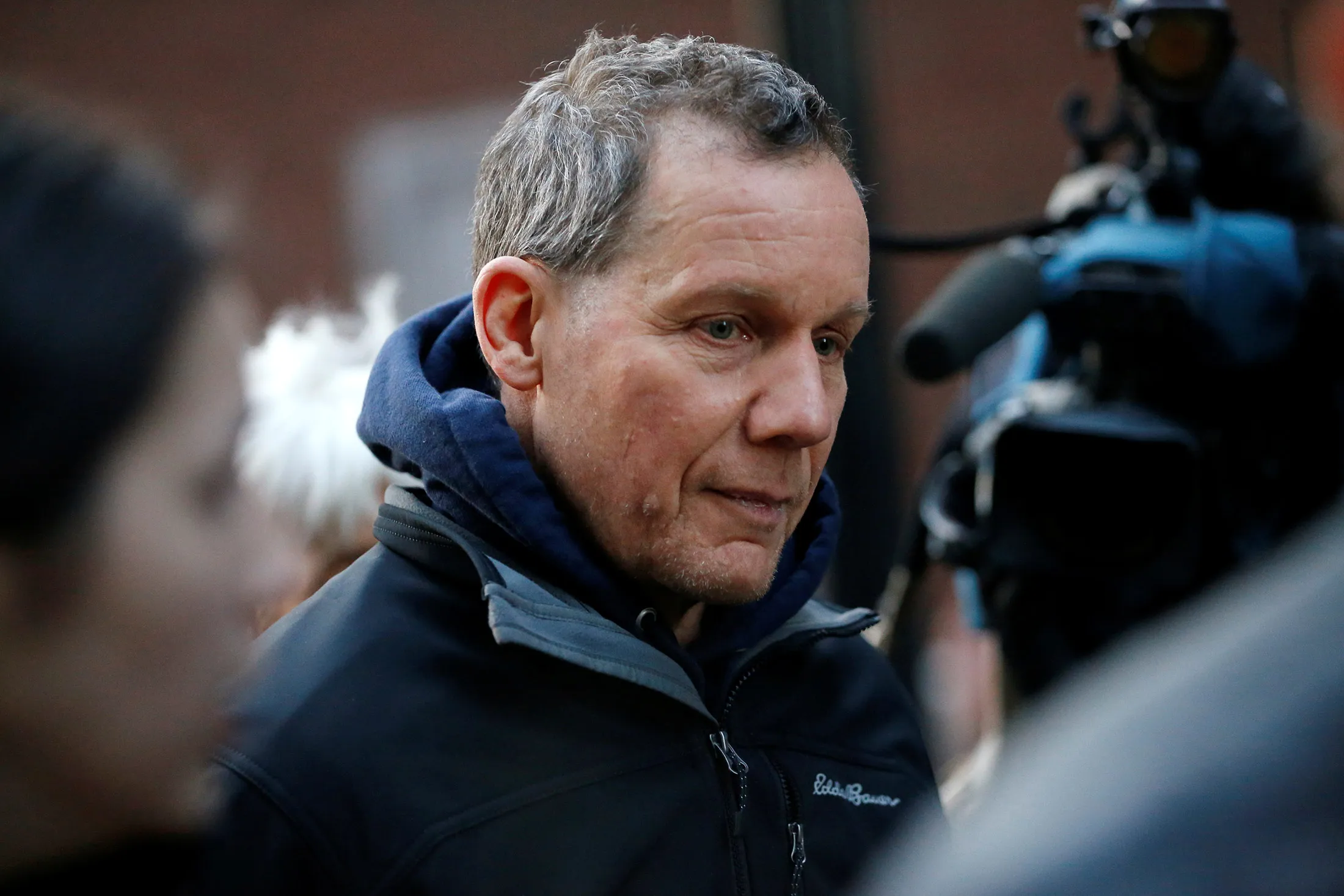 Charles Lieber leaves federal court in Boston on Jan.&nbsp;30, after he was&nbsp;charged with lying about alleged links to the Chinese government.