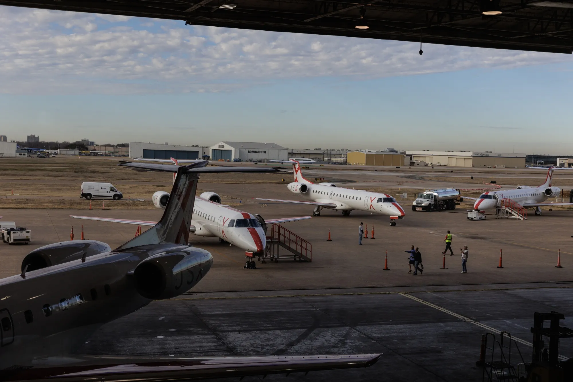 The JSX hangar at Dallas Love Field Airport&nbsp;in Dallas.
