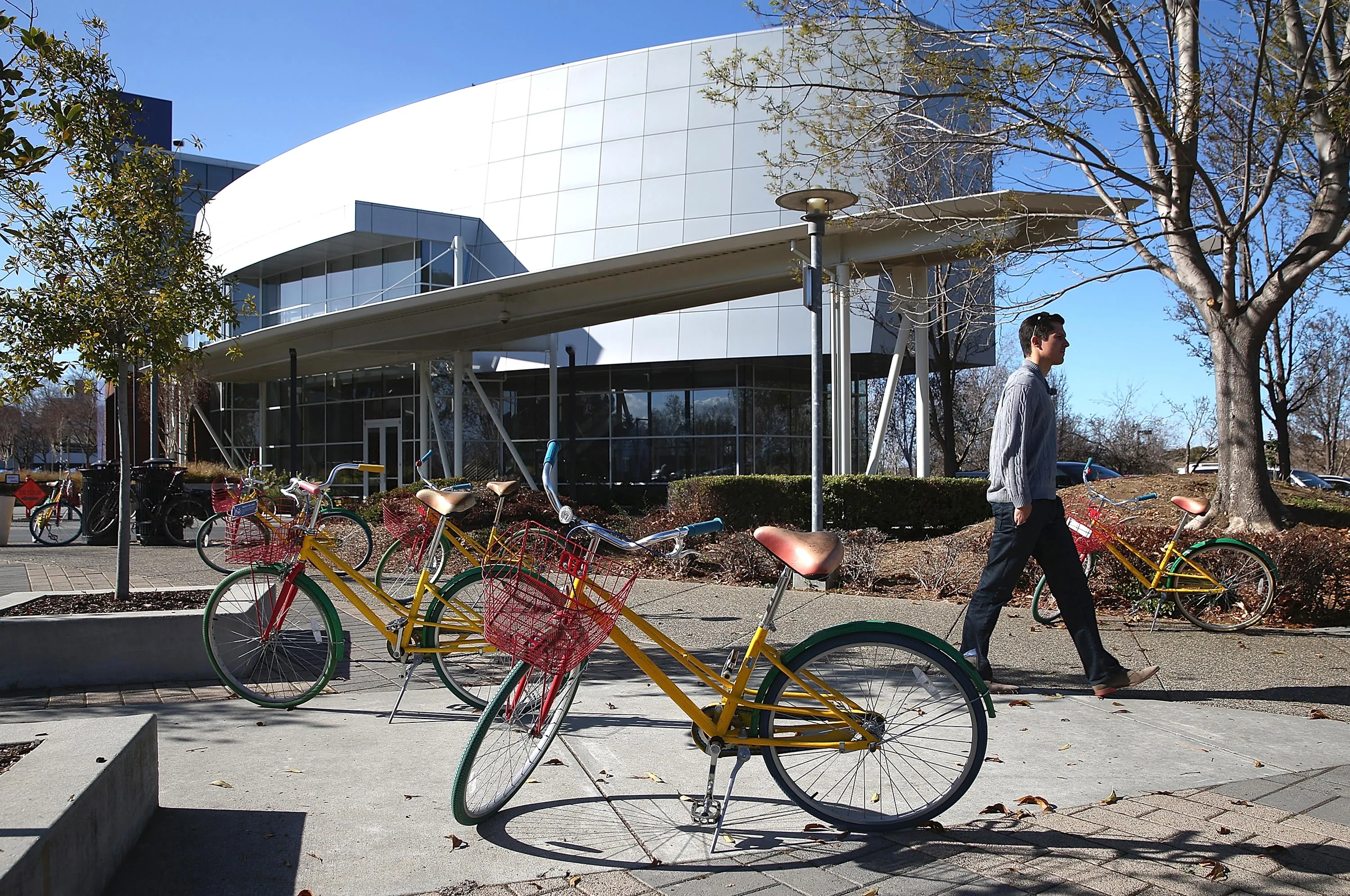 Google headquarters on Jan. 30, 2014 in Mountain View, California. Google is one of the companies mentioned in the hiring antitrust lawsuit. Photographer: Justin Sullivan/Getty Images