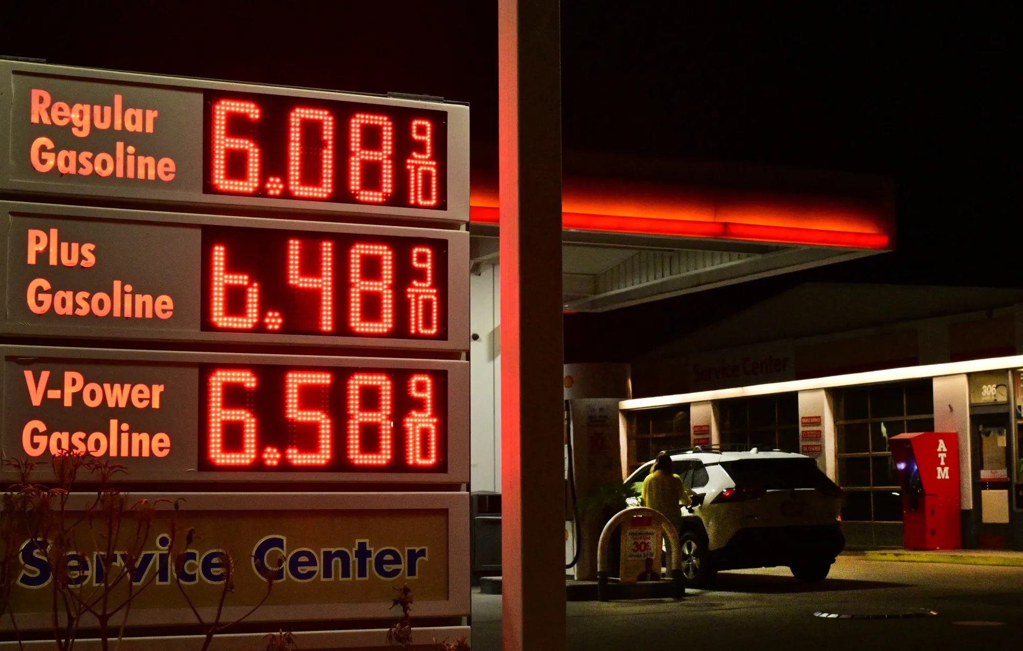 A gas station in Monterey Park, California, on March 22.