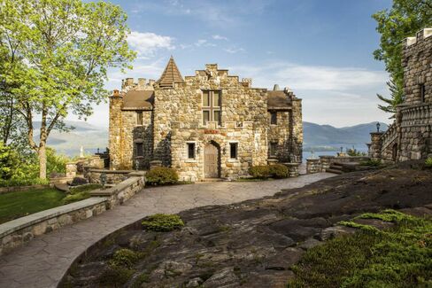 A 2,000-foot driveway leads to the castle.
