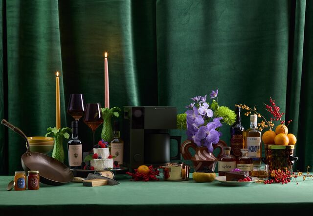 Still life of kitchen and entertainment gifts