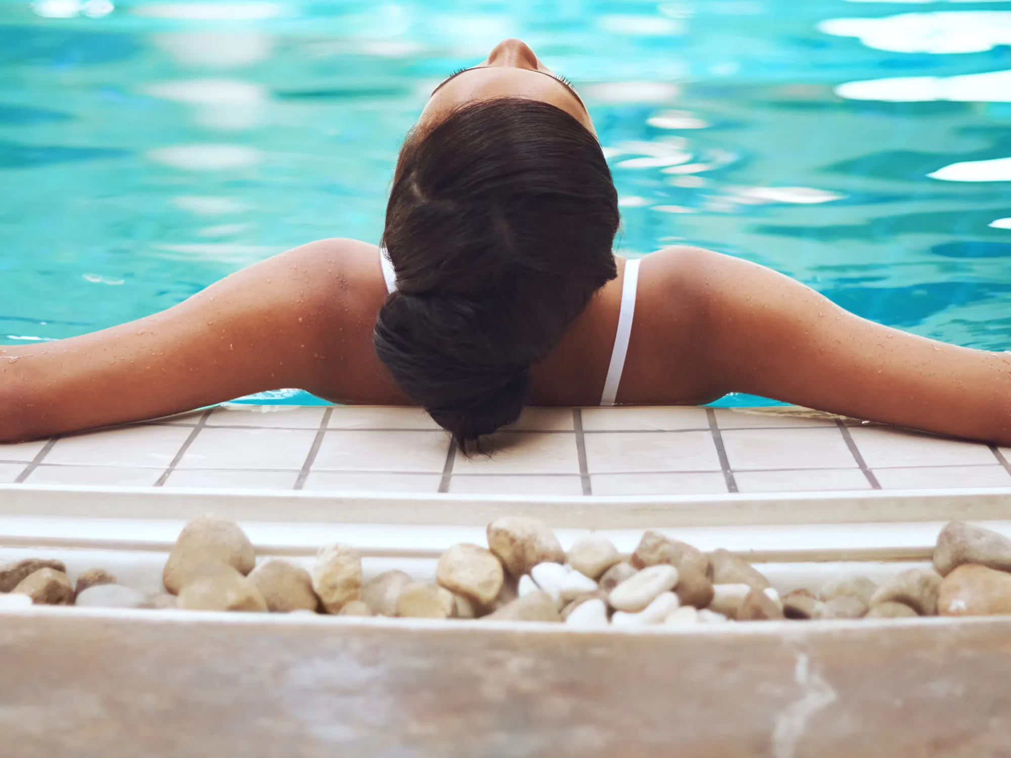 Bad news goes down easier when you are floating in your own pool.