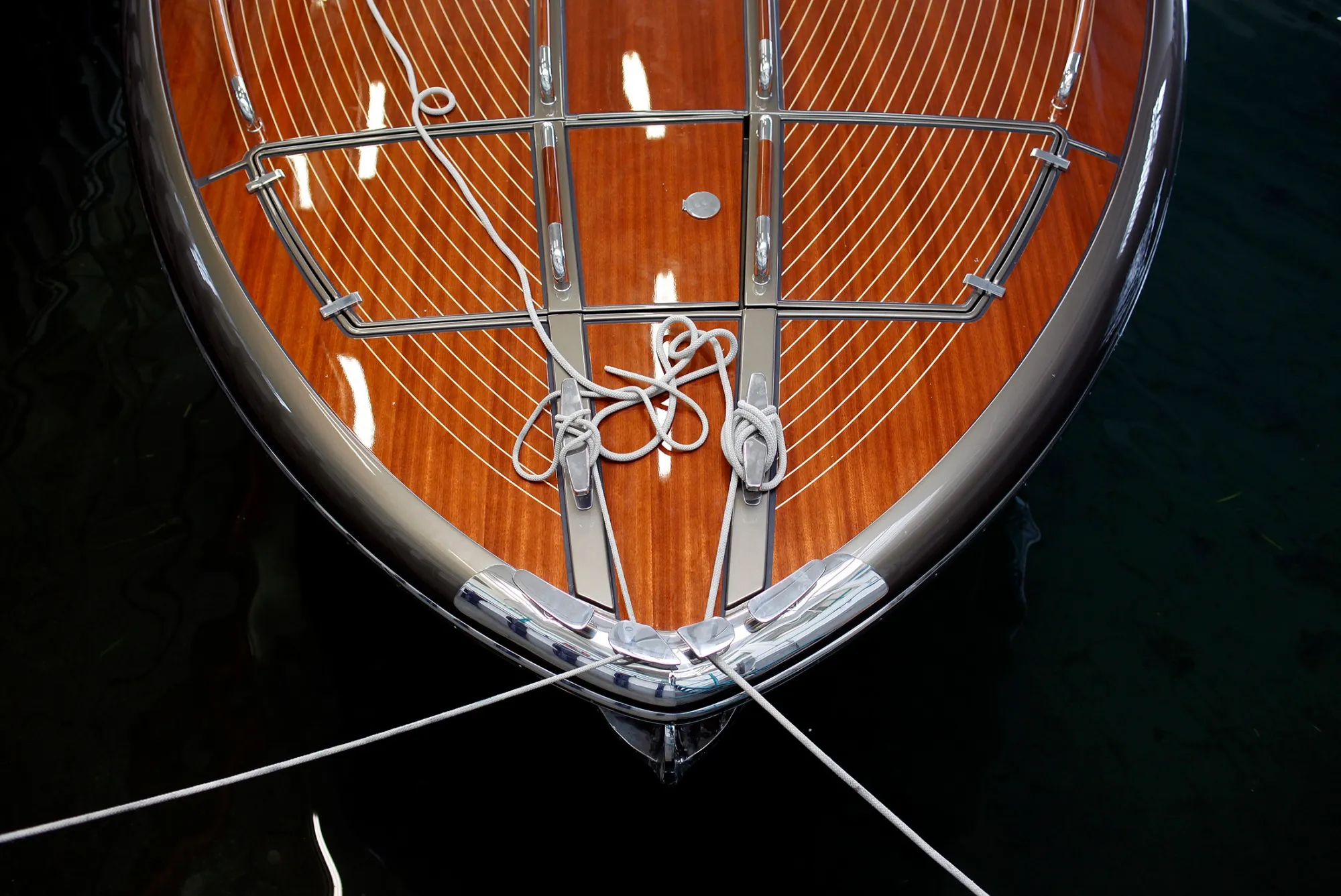 A&nbsp;Riva Rivarama Super luxury yacht, manufactured by Ferretti Group, inside the company's shipyard in Sarnico, Italy.