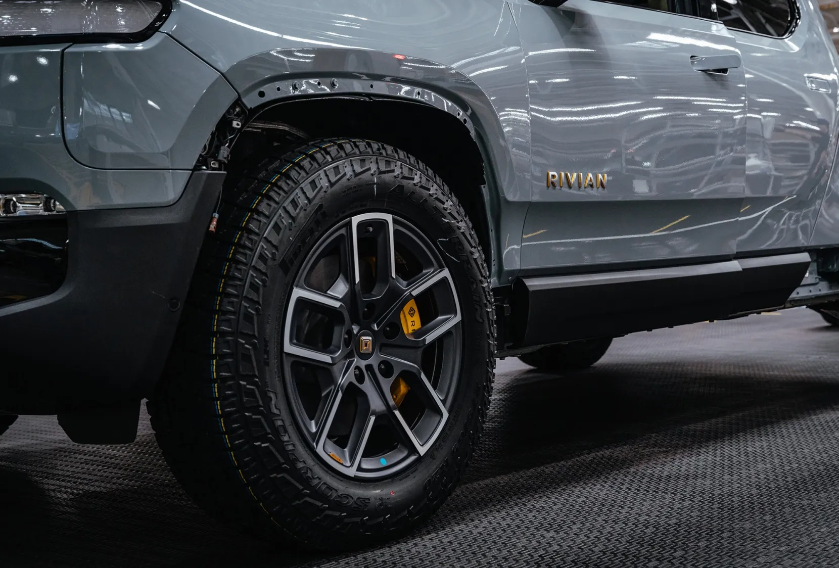 A Rivian R1T electric truck