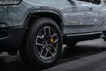 A Rivian R1T electric truck