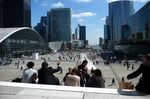 Still in Frankfurt's shadow, Paris' La Defence district came a little closer to becoming the E.U. financial capital yesterday