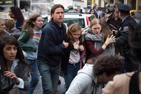 Brad Pitt’s Zombie Apocalypse Escapes Box-Office Doom in Rewrite