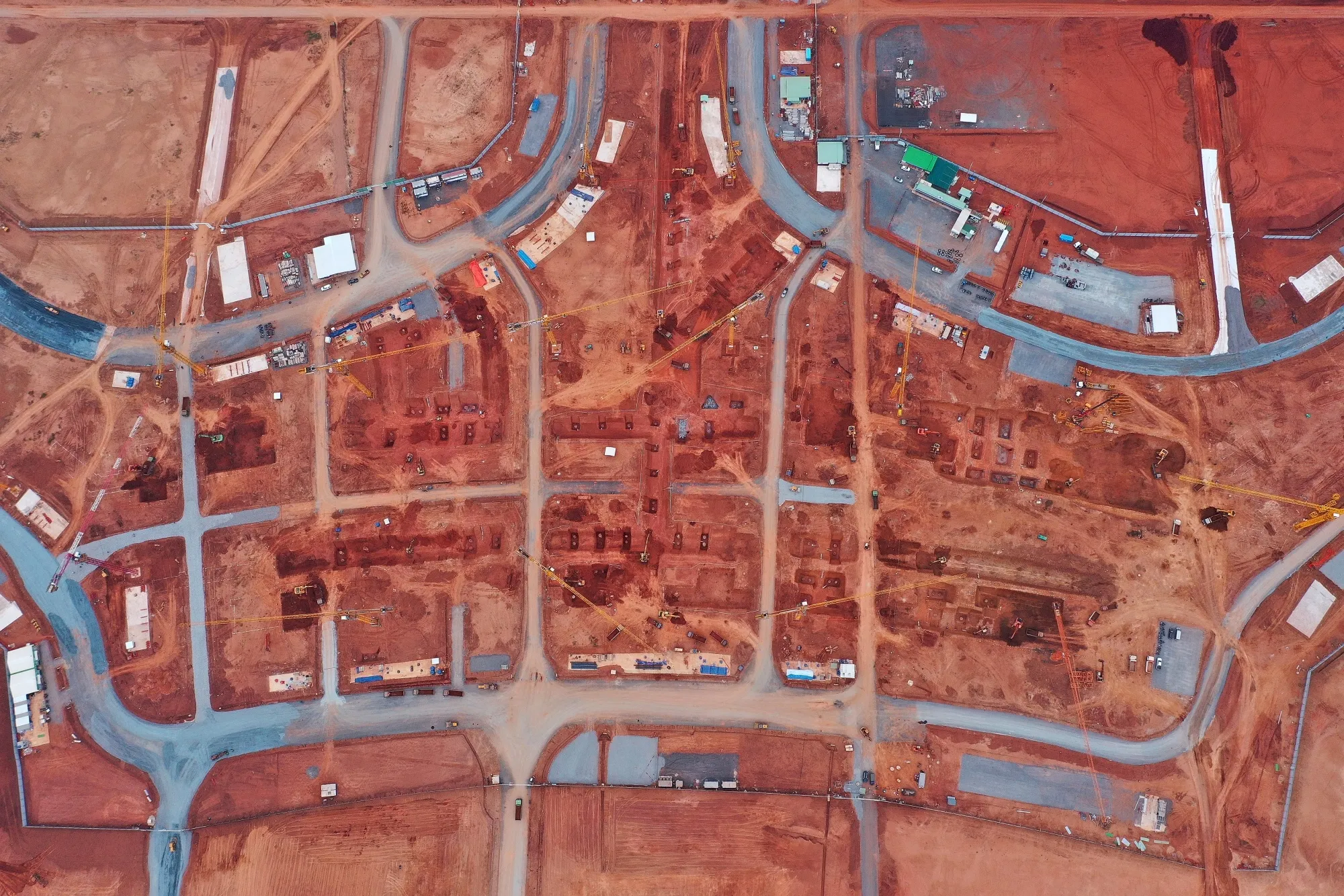 The construction site for Long Thanh International Airport in November 2023.