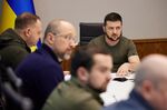 Volodymyr Zelensky during a meeting with cabinet ministers.