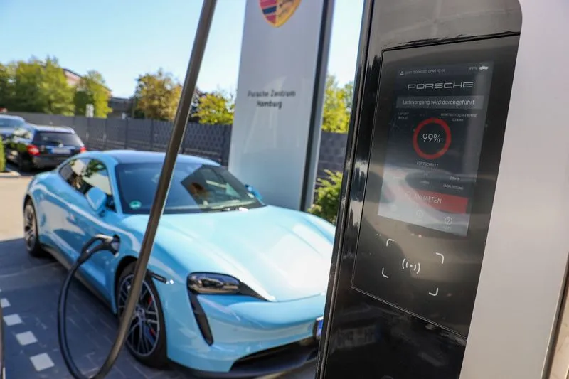 Porsche's electric Taycan.&nbsp;