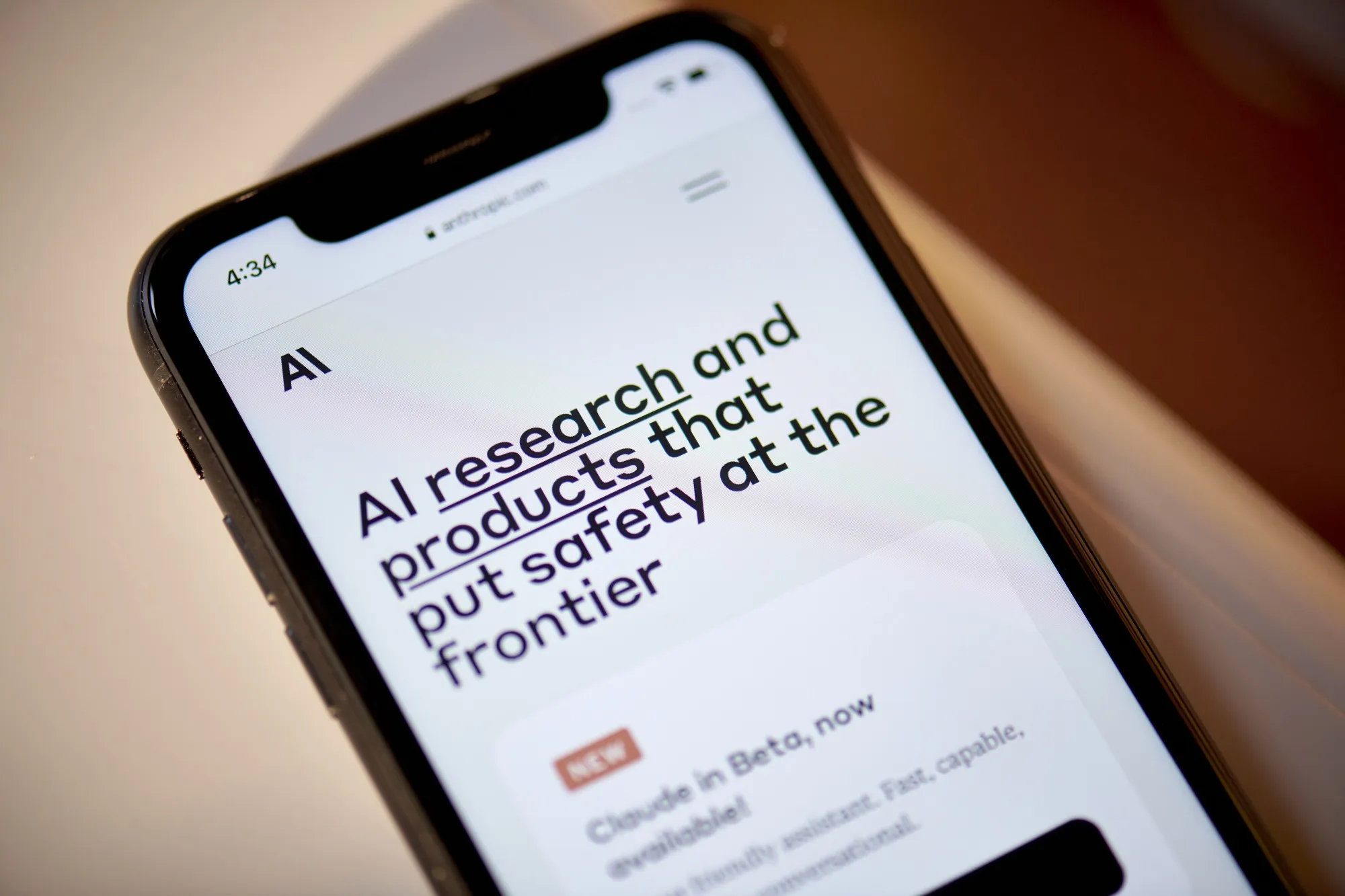 The Anthropic website.