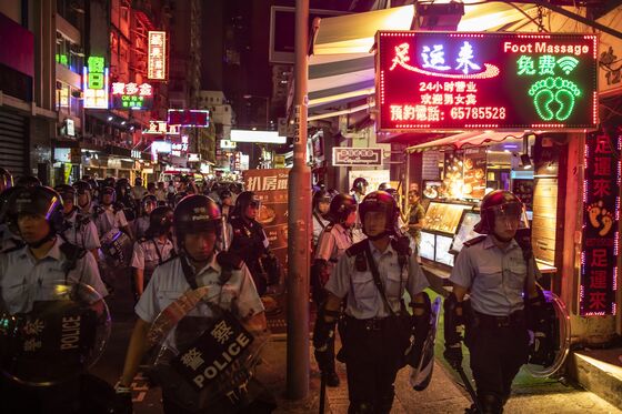 Hong Kong Police Arrest Five as Latest Protest March Turns Tense