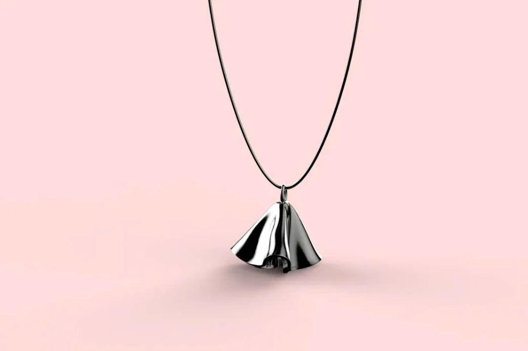 Love &amp; Robots windswept cloth pendant, $281.
