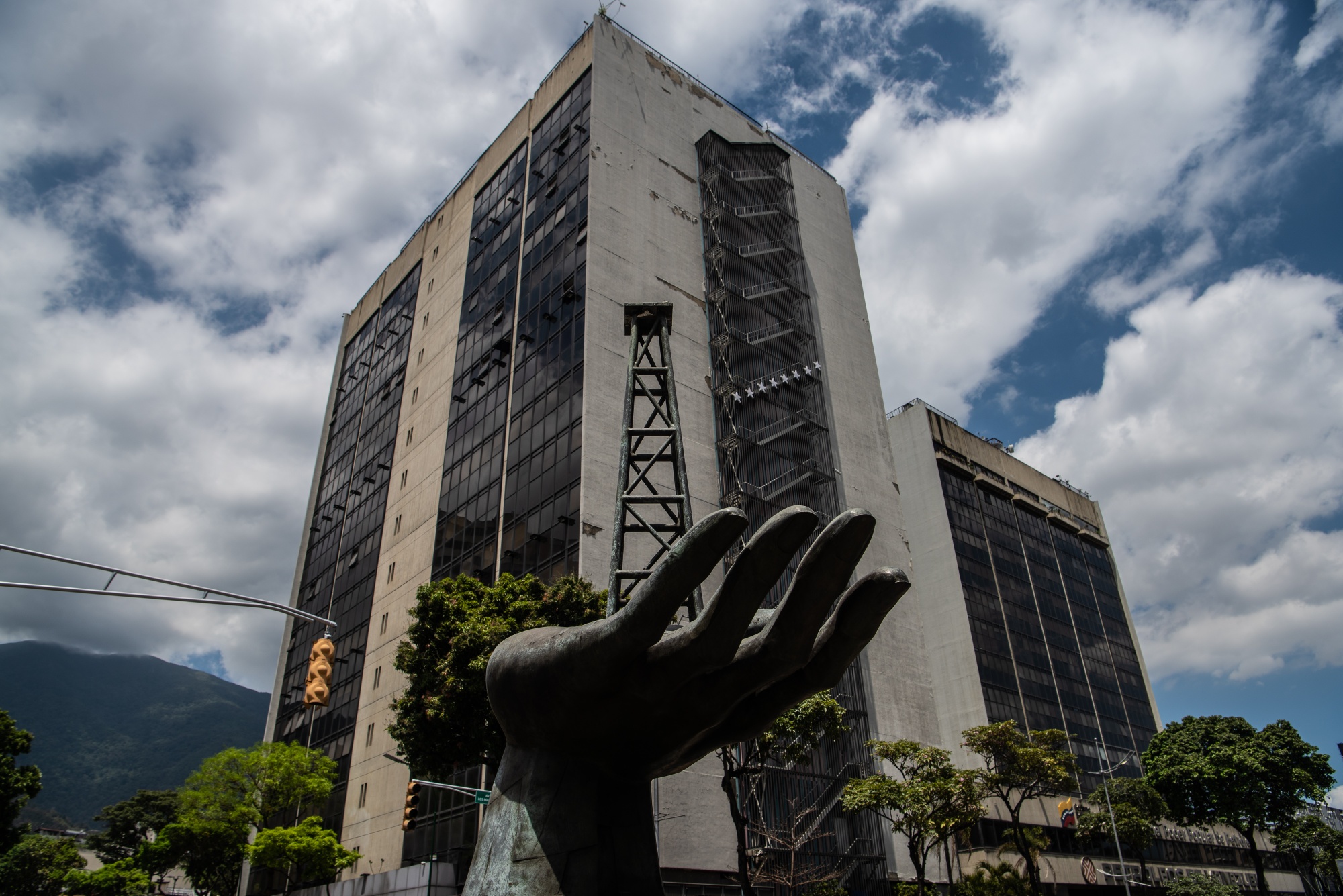 The Petroleos de Venezuela SA (PDVSA) headquarters in Caracas, Venezuela.