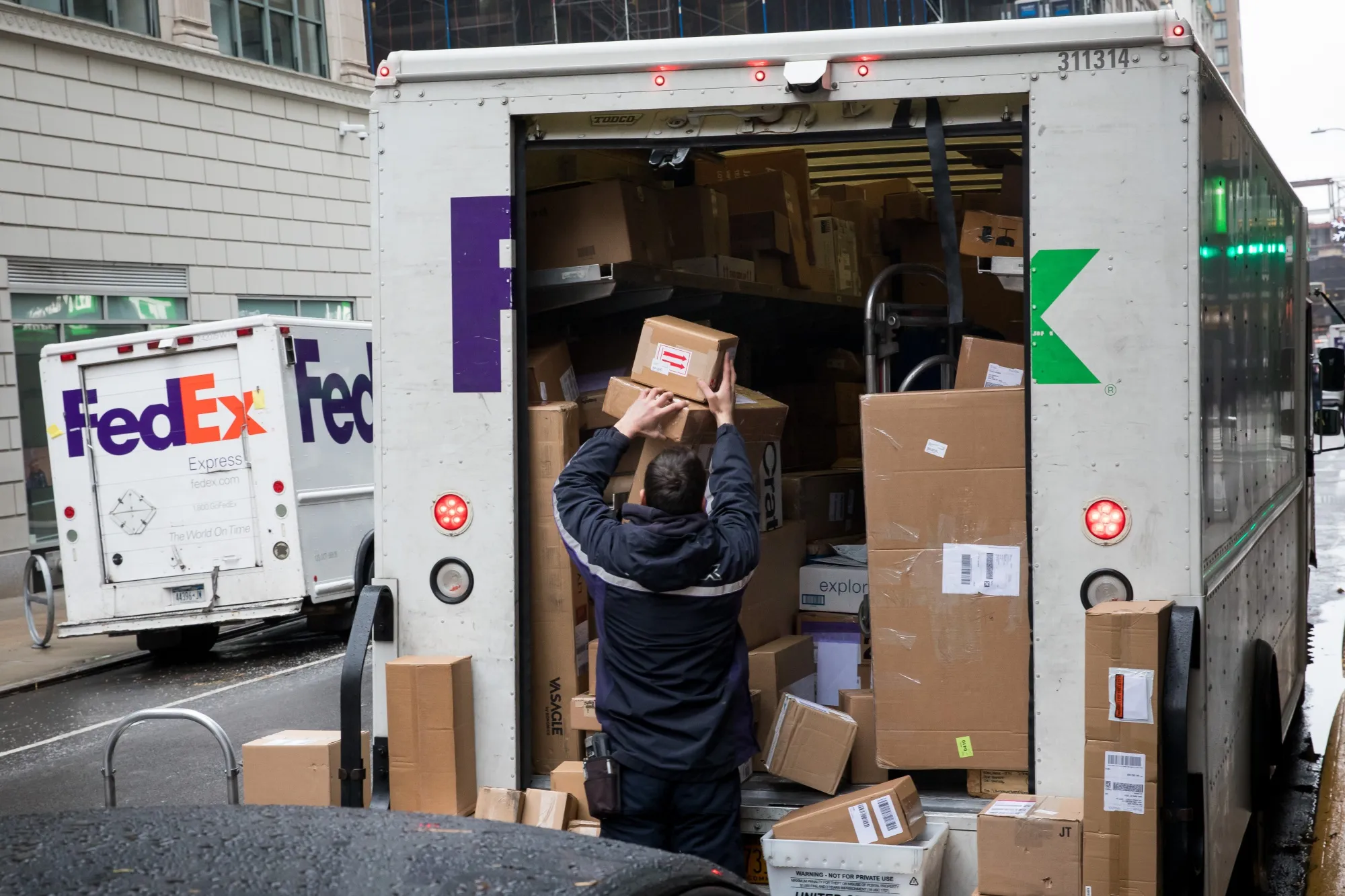 Deliveries As Cyber Monday Deals Hit 