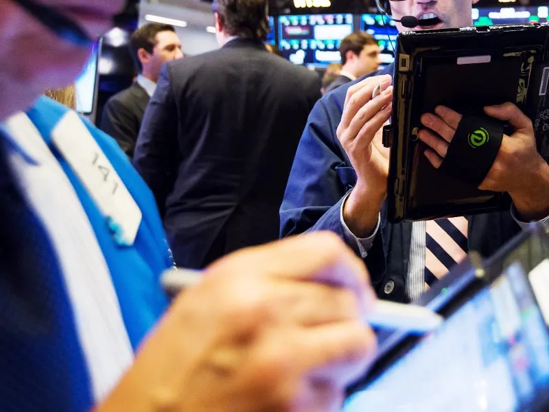 Trading On The Floor Of The NYSE As Stocks Rise For Fifth Day; 10-Year Yield Tops 3%