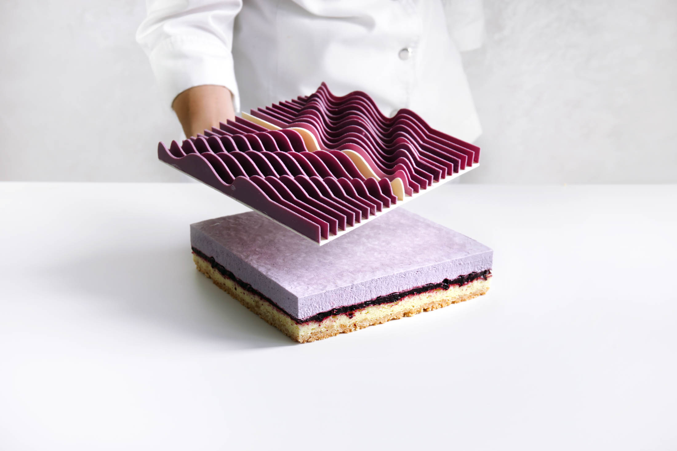 Tesseletion cake silicone mould
