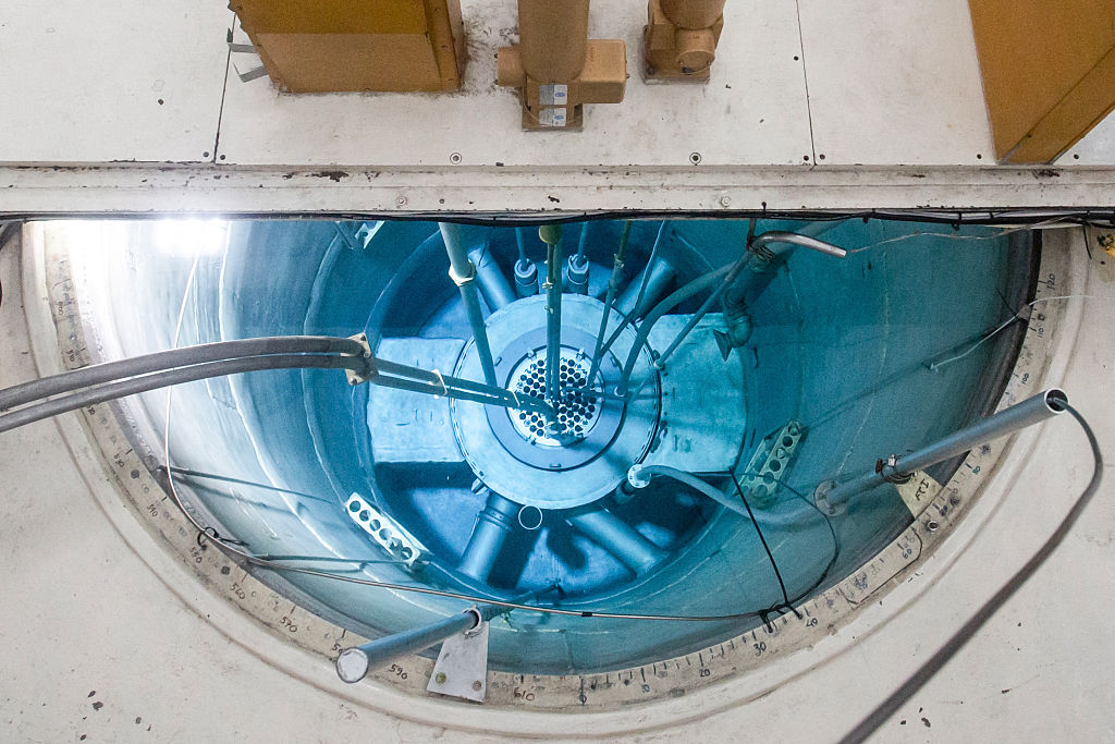This photo taken on May 22, 2025 shows a general view of the nuclear reactor operation chamber at the Kartini Nuclear Reactor research facility of the National Research and Innovation Agency (BRIN) at the Achmad Baiquni Babarsari Science and Education Zone (KSE) in Yogyakarta. Indonesia is hoping going nuclear can help it meet soaring energy demand while taming emissions, but it faces serious challenges to its goal of a first small modular reactor by 2032. (Photo by DEVI RAHMAN / AFP) / To go with 'INDONESIA-NUCLEAR-ENERGY-CLIMATE, FOCUS' by Eric Bernaudeau and Marchio Gorbiano (Photo by DEVI RAHMAN/AFP via Getty Images) Photographer: DEVI RAHMAN/AFP