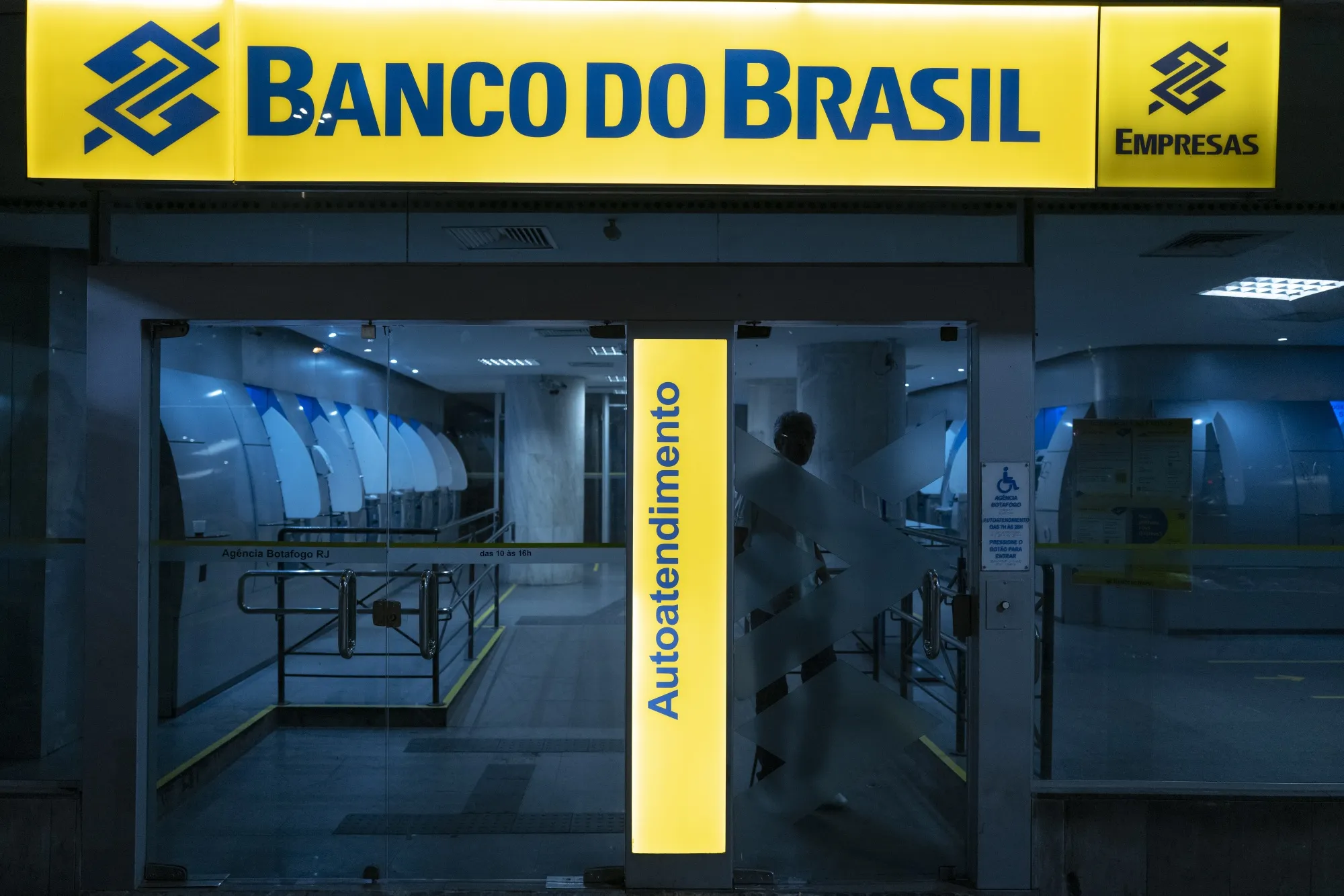 Uma agência do Banco do Brasil no Rio de Janeiro,&nbsp;4 de maio de 2023.