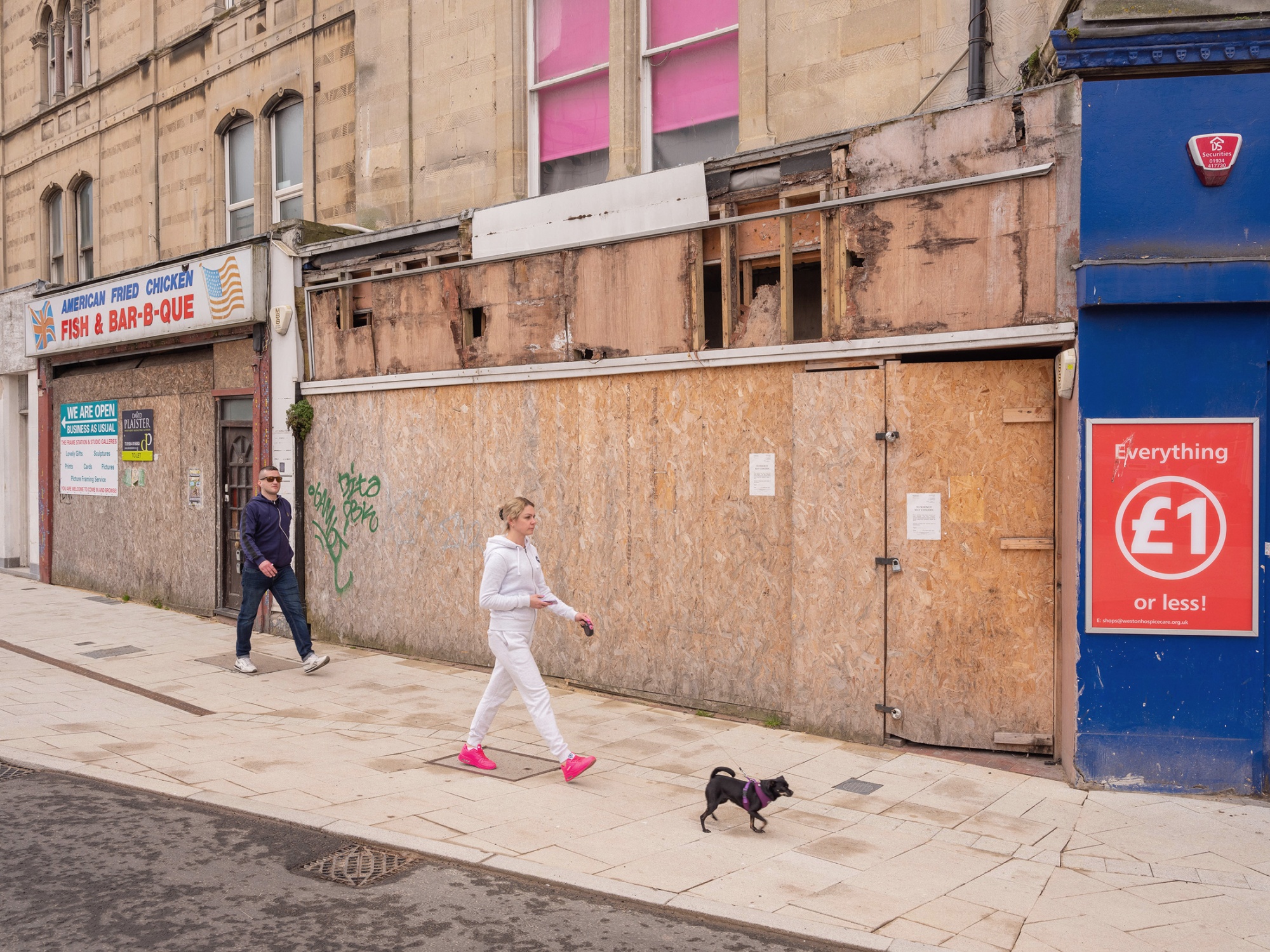 Closed businesses in Weston-super-Mare, UK. For many, it’s already starting to feel like a recession.