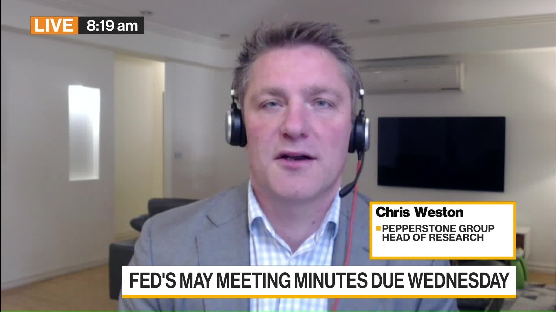 Watch Pepperstone's Weston on Market Outlook Bloomberg