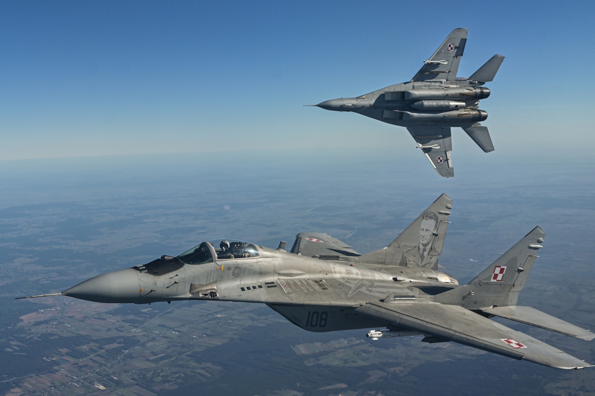 Polish Air Force MIG-29 fighter jets.