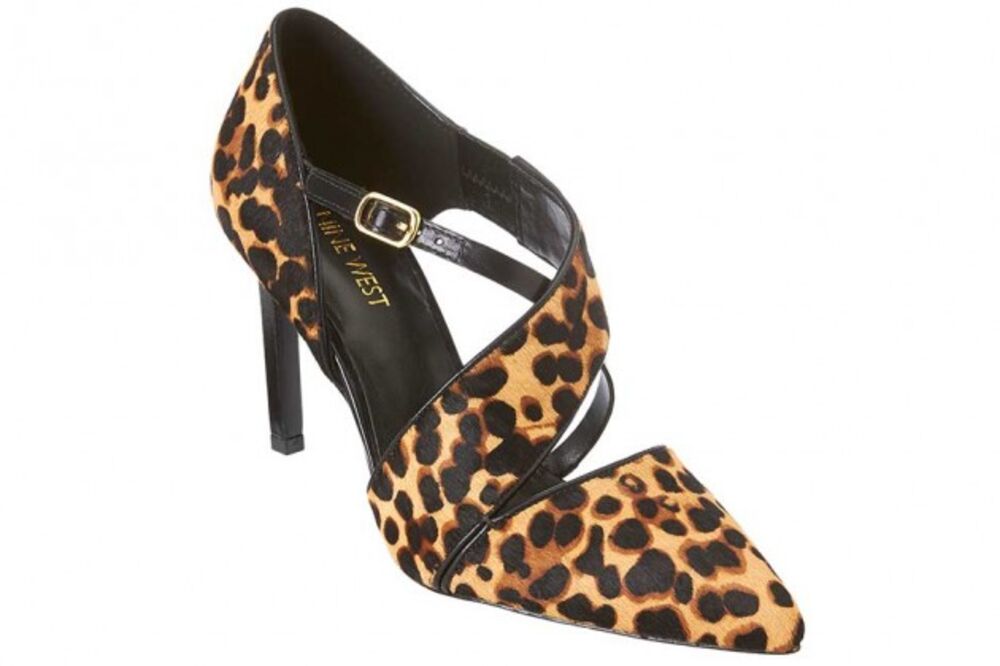 nine west leopard heels