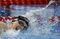 Katie Ledecky during the Women's 800m Freestyle Final on Aug. 12, 2016.