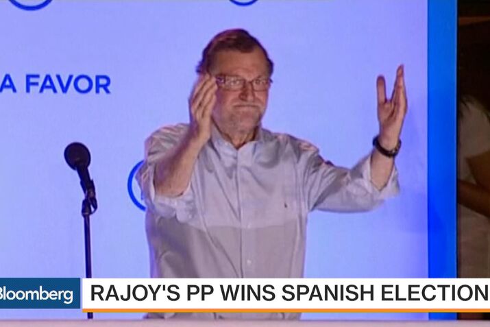Spanish Bond Yield Drops Most Since 2014 After Rajoy Wins Vote