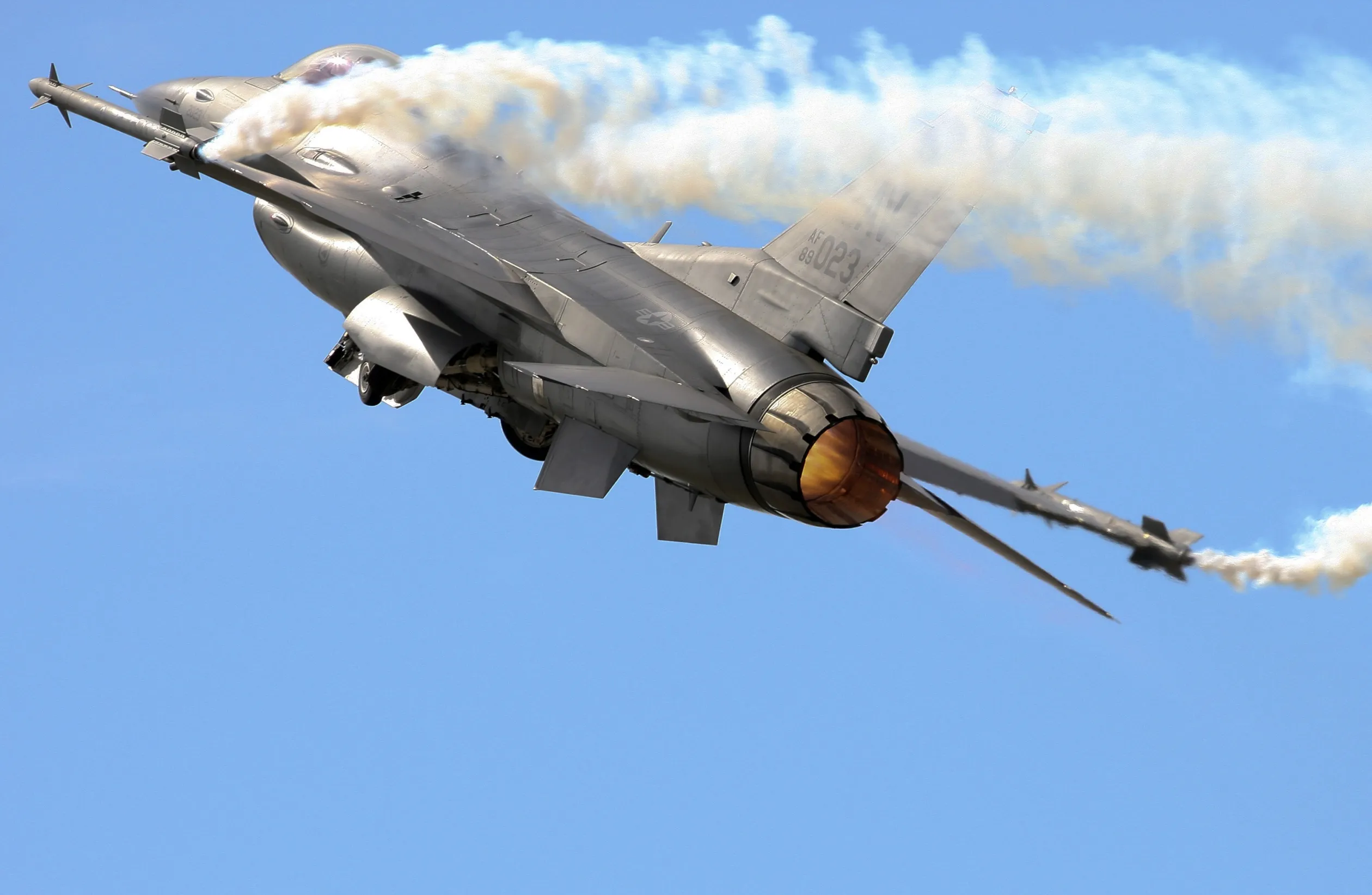 A Lockheed Martin Corp. F-16 fighter jet.